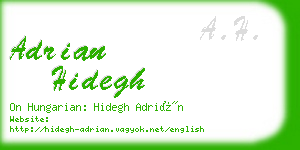 adrian hidegh business card